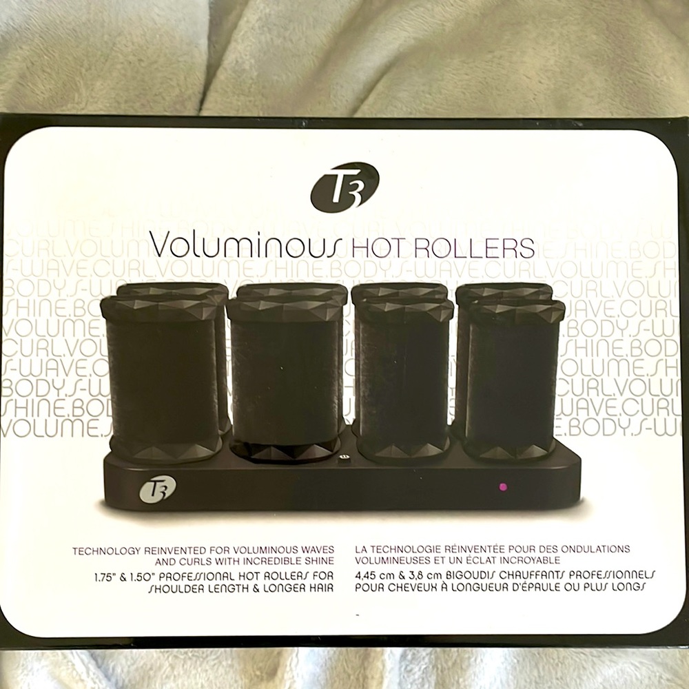 T3 Voluminous Hot Rollers. BRAND NEW! 8 rollers for curl or wave.